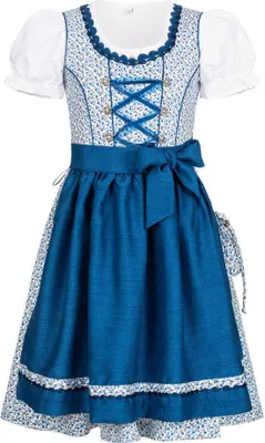 Produktbild von Kinderdirndl 3-teilig Doris in Blau von Nübler Größe 98