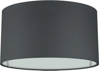 Produktbild von Wogati® Premium Lampenschirm E14/E27 Baumwolle|Farbe: Schwarz/Größe: Ø45cm Höhe 28cm