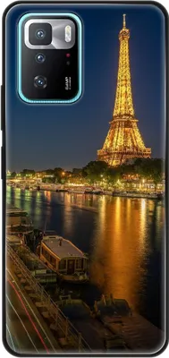 Produktbild von König Design Hülle kompatibel mit Xiaomi Poco X3 GT Kunststoff Soft Handyhülle - Handy Case Eifelturm