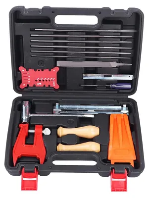 Image de Set d'outils de meulage de chaîne de tronçonneuse 16 pièces