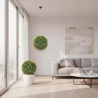 Image de Boules décoratives en plastique avec des fleurs roses