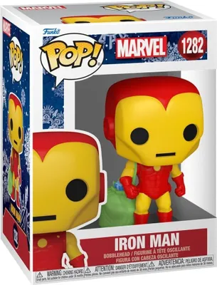 Produktbild von Marvel Holiday POP! Marvel Vinyl Figur Iron Man w/Bag 9 cm