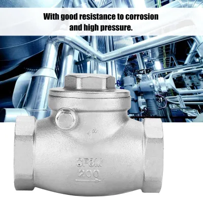 Image de clapet anti-retour unidirectionnel en acier inoxydable 1" DN25 Filetage femelle WOG 200PSI