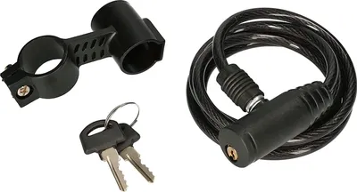 Obrázek produktu pro Zámek na kolo KOTARBAU® 120cm spirálový lankový zámek proti krádeži s držákem
