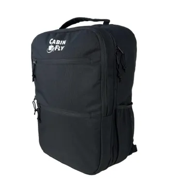 Obrázok produktu pre Batoh CabinFly Skyrocket Ryanair, 55 x 40 x 20 cm, príručná batožina, cestovná taška, Wizzair, Lufthansa, SAS, Finnair, LOT, čierny, 55 x 40 x 20 cm