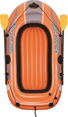 Produktbild von Bestway "Hydro-Force Raft Set" Boot 188 x 98 cm mit Blasebalg und 2 Paddeln, 61062