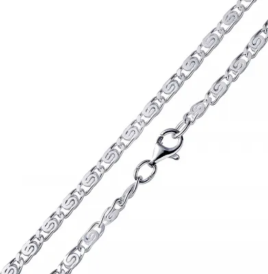 Produktbild von MATERIA S-Panzerkette Silber 925 diamantiert - 3mm Halskette Damen Herren 40 45 50 60 70 80 cm K45