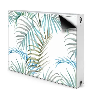 Produktbild von Magnet Heizkörperverkleidung Heizkörper-Abdeckung Heizung Heizkörper 110x60 cm  - Blätter, tropisch
