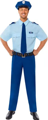 Produktbild von Polizist Fred Herren Kostüm Deluxe