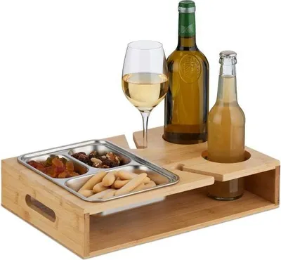 Produktbild von Couchtisch mit Tablett aus Edelstahl
