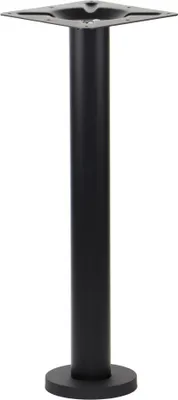 Zdjęcie produktu dla Metalowa podstawa do stołu SH-3018-2, montaż bezpośrednio na podłożu, kolor czarny , wymiary 17,5x72,5 cm