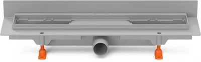 Productafbeelding van Chud?j vloerafvoer voor wandmontage, 350 mm, zijuitlaat D40, zonder rooster, model CH 350/2