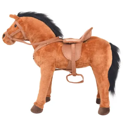 Immagine prodotto di Cavallo in Peluche in Piedi Marrone