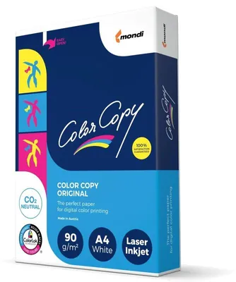 Produktbild von Farbkopie - Laserpapier Farbkopie A4 90gr Weiß | Pak ein 500 Blatt | 5 Stücke