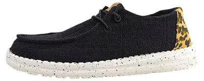 Immagine prodotto di Hey Dude Wendy Wildcat Scarpe da donna, scarpe basse, mocassini, nero, tempo libero, numero di scarpe: 36 EU