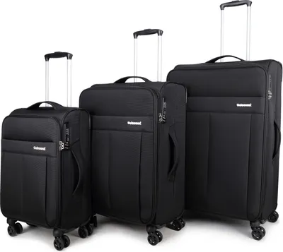 Produktbild von D-Upright Kofferset Schwarz TSA 109, 70 en 34 Liter