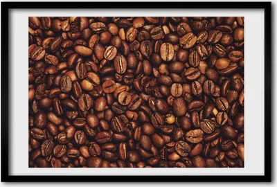Produktbild von Bild 60x40 MDF-Rahmen, Wandkunst Kaffeebohnen