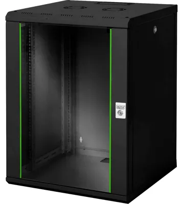 Produktbild von Wandgehäuse Unique Serie - 600x600 mm (BxT) (schwarz, 16 Höheneinheiten)