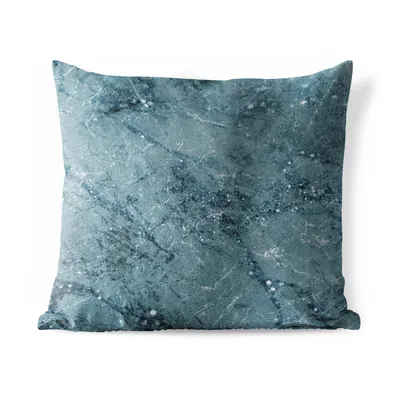 Produktbild von MuchoWow® Outdoor Kissen - Marmor - Blau - Glitter - 60x60 cm - Wetterfest - Lounge Kissen - Dekoration - Schlaf Kissen
