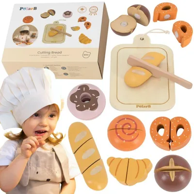 Image de Ensemble de petit-déjeuner en bois VIGA – Le petit boulanger