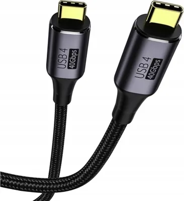 Zdjęcie produktu dla Kabel USB 4.0 Thunderbolt USB-C 40 Gbps 100W 8K 60Hz o długości 0.5 m do szybkiego ładowania i przesyłania danych