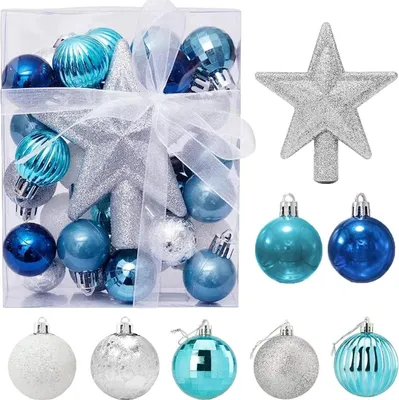 Produktbild von 30er Set Mini Weihnachtskugeln Rot Gold 3cm Christbaumkugeln inkl. Aufhänger