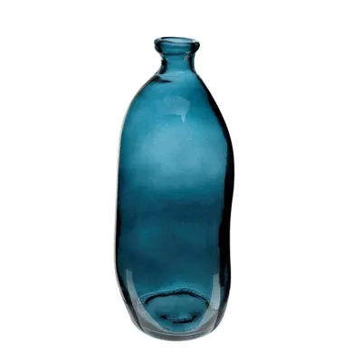 Obrázek produktu pro Váza z recyklovaného skla 51 cm, tyrkysová