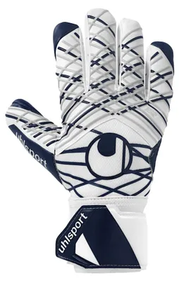 Immagine prodotto di Guanti da portiere Uhlsport Supersoft Hn - Bianco / Navy / Argento