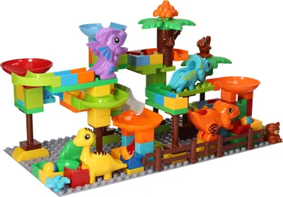 Image de Jeu de construction Blocks et Marble Track Dino