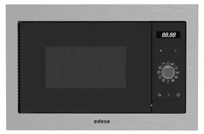 Einbaumikrowelle 25 l mit Grill, 900 W, LED, Touch, Edelstahl