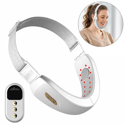 Produktbild von Gesichtspflege Gerät mit EMS Massage und LED Lichttherapie, Gesichtsmassagegerät mit Rotlicht & Blaulicht, 6 Stufen Beauty Gerät für Gesichtspflege Zuhause