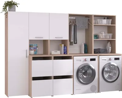 Produktbild von Laundry 1 Waschmaschinenumbauschrank Mehrzweckschrank-Set