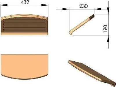 Produktbild von TermaTech | Vermiculite Rauchumlenkplatte für Kaminofen TT80