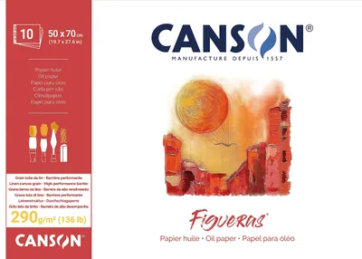 Obrázok produktu pre Canson Figueras, Umelecký papier, 290 g/m², 10 listy