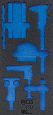 Produktbild von BGS 4031-1 1/3 Werkstattwageneinlage, leer für: Messwerkzeuge, 7-tlg.
