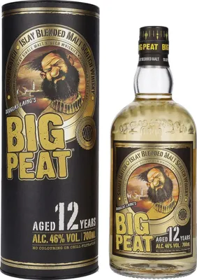 Image de Douglas Laing BIG PEAT 12 Years Old Islay Blended Malt 46% Vol. 0,7l en boîte cadeau