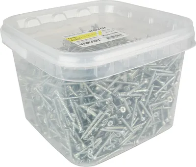 Produktbild von Vorteilseimer Spanplattenschrauben Verzinkt 4,0 x 40 mm Torx 20 Vollgewinde - 2000 Stück