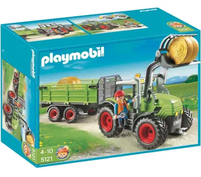 Image de PLAYMOBIL 5121 Tracteur géant avec remorque