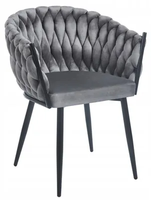 Obrázek produktu pro Designová čalouněná židle ZYPHIRA - šedá / černá