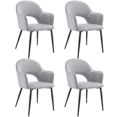 Obrázek produktu pro tectake® Sachel křeslo v sametovém vzhledu, čalouněné 57 x 61,5 x 87,5 cm