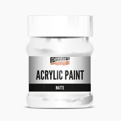 Zdjęcie produktu dla Farba akrylowa PENTART matowa, 230 ml, biała