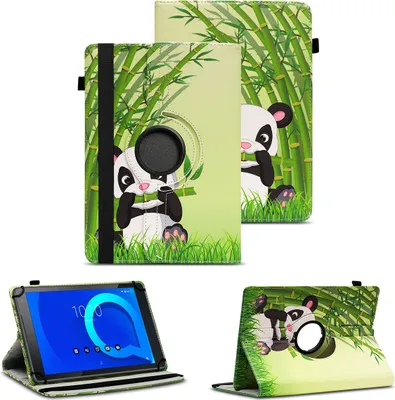 Produktbild von Tablet Tasche für Alcatel 3T 10 Hülle Schutzhülle Cover 360° Drehbar Schutz CaseFarben:Motiv 11