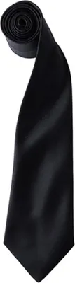 Produktbild von Premier Workwear PR750 | Satin Tie ŽColoursŽ / 144 x 8,5 cm - Farbe: Black - Größe: 144 x 8,5 cm