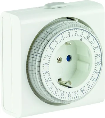 Produktbild von REV Zeitschaltuhr kompakt mechanisch weiß 6 Stk