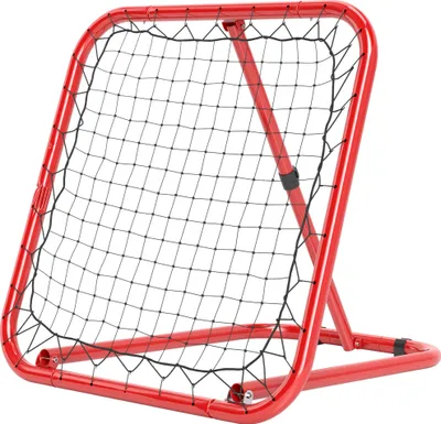 Produktbild von Fußball Rebounder-Netz, klappbar, Rückprallwand, Verstellbar in 5 Stufen, Metall, 78 x 84 x 65-78 cm, Rot
