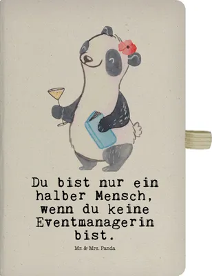Produktbild von Mr. & Mrs. Panda Tagebuch Eventmanagerin Herz - Transparent - Geschenk, Lustig, Spruch, Beruf, notizbuch a4, Jubiläum, Witzig, Journal, Kladde, Hardcover