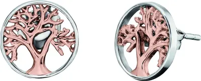 Produktbild von Engelsrufer Ohrstecker ERE-LILTREE-BICOR Lebensbaum Silber rosé