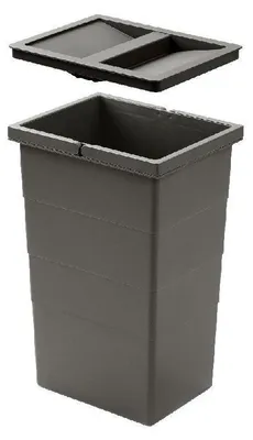 Immagine prodotto di Cestino interno Hailo 1138999 grigio scuro con coperchio 207 x 242 x 350 mm