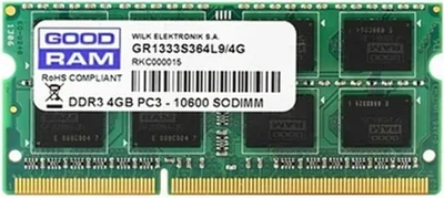 Obrázok produktu pre GoodRam DDR3 - modul - 4 GB - SO DIMM 204-PIN