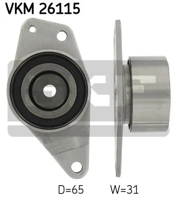 Produktbild von SKF VKM 26115 Umlenkrolle Zahnriemen für VOLVO V40 Kombi (645) für RENAULT Scénic I (JA0/1, FA0) ESPACE III (JE0) MEGANE I (BA0/1) MEGANE Scenic